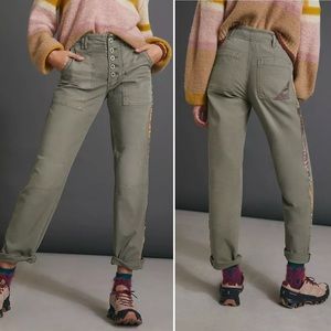 Anthropologie Pilcro The Wanderer Side-Striped Utility Pants Women’s Size 26